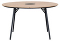 Trädgårdsbord Montana Teak-look Ø130 cm Sunlife